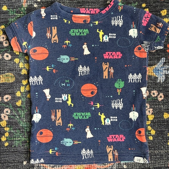 Gap Toddler Star Wars Shorts Pajamas, Size 2T - Picture 2 of 8